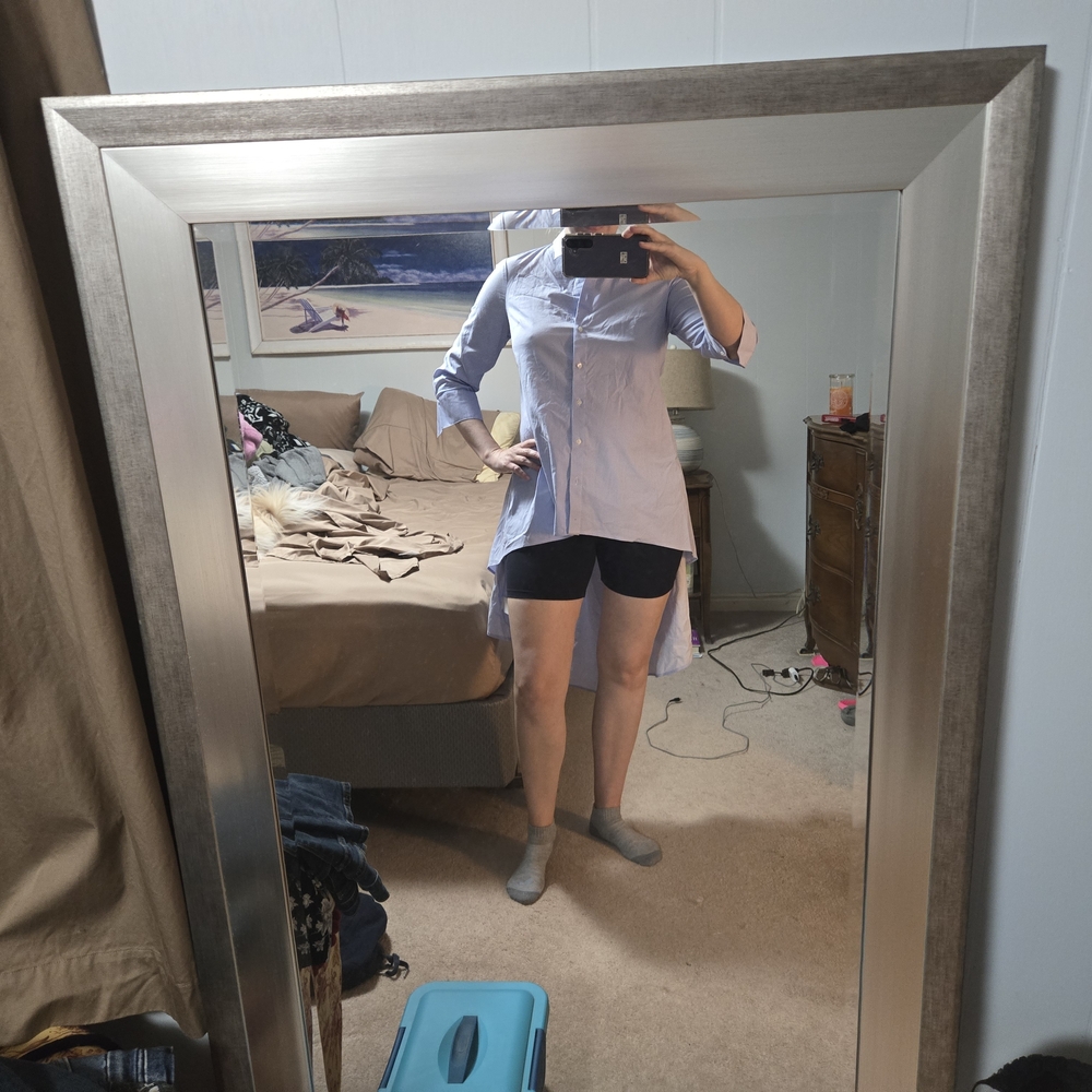 Express Button Down Low High Shirt